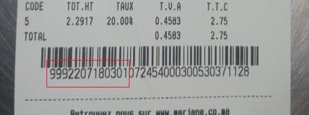 Code ticket
